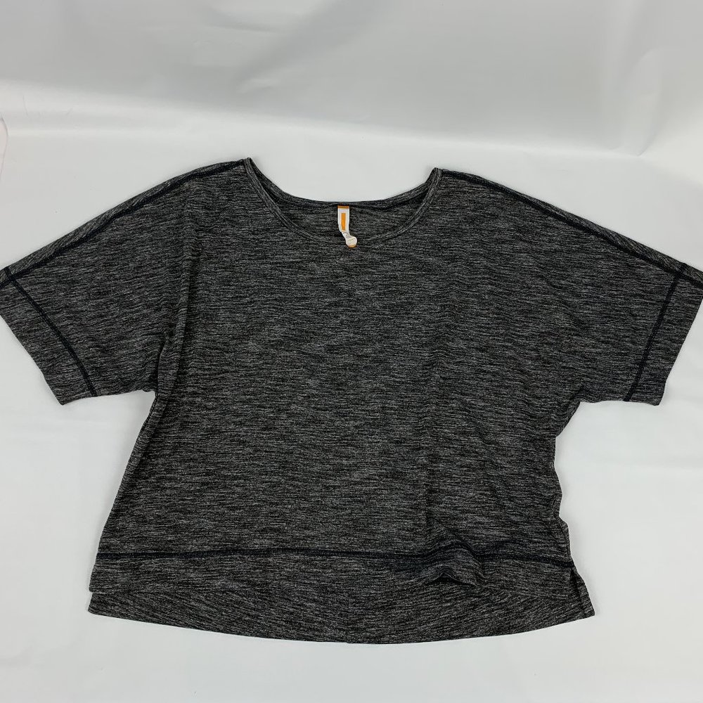 Lucy Cropped Top Medium Heathered Oversized Boxy
